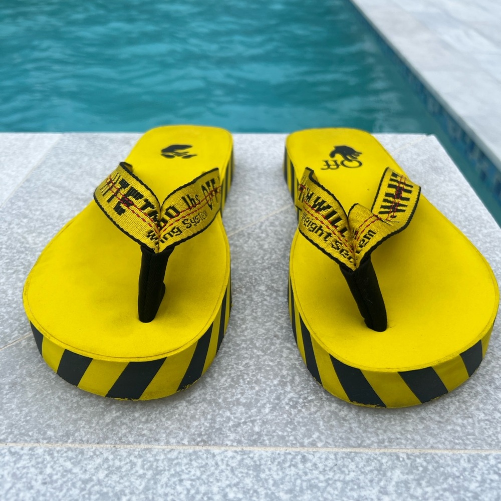 Off-White Industrial Belt Flip Flop 🚧